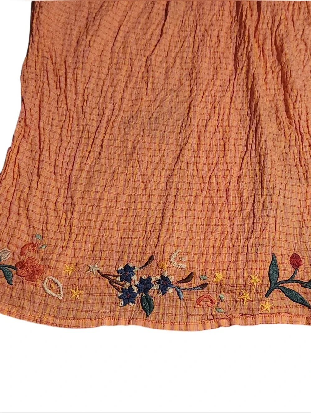 Johnny Was Embroidered Olinda Puff Sleeve Boho Blouse Floral Vine Art Top ✨